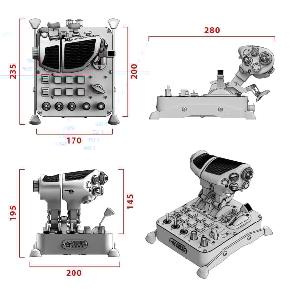 VIRPIL EU | VPC MongoosT-50CM3 Flight Simulation Throttle
