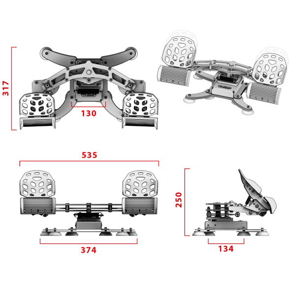 VIRPIL VPC ACE INTERCEPTOR ラダーペダル VIRPIL EU | VPC ACE Interceptor Pedals