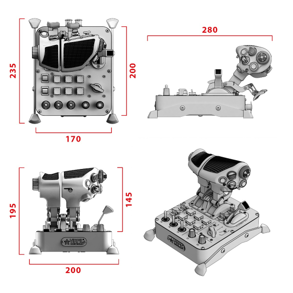 VPC Mongoos T-50CM フライト VIRPIL EU | VPC MongoosT-50CM3 Flight Simulation Throttle